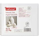 10lb White Natural Air-Dry Clay by Craft Smart - Non-Toxic Clay for Hand Modeling, Sculpting, Pottery - 1 Pack