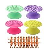 24PCS Stress Relief Fidget Toy Pack AZY – Multi-Item Desk Accessories with 20 Mini Squeeze Figurines, 4 Silicone Suction Phone Stands, Office & Home Use