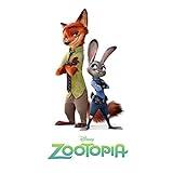 Zootopia (2016) 8 Inch x 10 Inch Photo Nick Wilde & Judy Hopps Title Poster kn