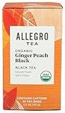 Allegro Tea, Organic Ginger Peach Black Tea Bags, 20 ct