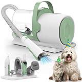 Dog Grooming Vacuum, Pet Grooming Kit, Dog Clipper Nail Trimmer Grinder, 2.5L Dust Cup 7 Grooming Tools 11000Pa Dog Vacuum for Shedding Grooming, Pet Grooming Vacuum for Dogs, Home Cleaning, PG50 Plus