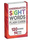 Sight Words Flash Cards Kindergarten - 120 High Frequency Words from Dolch's and Fry's Sight Word List for Ages 4-6 Years