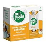 nutpods Original Coffee Creamer - Unsweetened Non Dairy Creamer Made from Almonds and Coconuts - Keto Creamer, Whole30, Gluten Free, Non-GMO, Vegan, Sugar Free, Kosher (4-Pack)