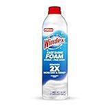 Windex Fast Shine Foam Glass Cleaner, No-Drip Aerosol Cleaning Spray, 19 oz.
