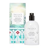 Pacifica Indian Coconut Nectar Spray Perfume, Fragrances, Calm, Tiare, Sugar, Vanilla, Almond, Amber, Parfum, Clean Perfume, Eau de Toilette Vegan & Cruelty-Free Dermatologist Tested