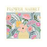 Flower Market 2025 Full Size Wall Calendar for Planning, Scheduling, and Organizing