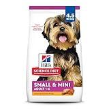 Hill's Science Diet Small & Mini, Adult 1-6, Small & Mini Breeds Premium Nutrition, Dry Dog Food, Chicken & Brown Rice, 4.5 lb Bag