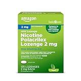 Amazon Basic Care Mini Nicotine Polacrilex Lozenge, 2 mg (Nicotine), Mint Flavor, 135 Count (Packaging may vary)