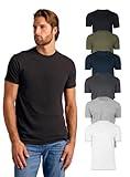 True Classic Tees | Premium Fitted Men's T-Shirts | Crew Neck | Staple 6-Pack | X-Large