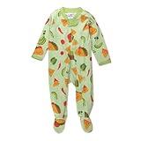 HonestBaby Sleep & Play Footed One-Piece Pajama Sleeper 100% Organic Cotton, Baby Boys, Taco Time, Newborn