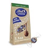 Lindt LINDOR OatMilk Dark Chocolate Candy Truffles, Non-Dairy Chocolate Truffles with Smooth, Melting Truffle Center, 5.1 oz.