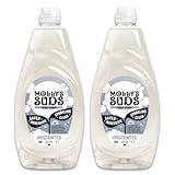 Molly's Suds Liquid Dish Soap | Clean, Simple Ingredients | Extra Scrubbing Power | Unscented, 24 oz - 2 Pack