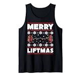 Merry Liftmas Funny Christmas Gym Workout Fitness Gift Tank Top