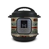 Skin Compatible with Instant Pot Duo 6-Quart - Cabin Stripes - Premium 3M Vinyl Protective Wrap Decal Cover - Easy to Apply | Crafted in The USA by MightySkins