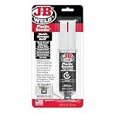 J-B Weld 50139 Plastic Bonder Body Panel Adhesive and Gap Filler Syringe - Black - 25 ml