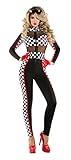 Starline womens Racy Racer Sexy Catsuit Adult Sized Costume, Black/White, Small US