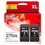 275 XL 275XL Black Ink Cartridges Replacement for Canon Ink 275 275XL Ink Cartridges for Canon Printers PIXMA TS3520 TS3522 TS3720 TS3722 TR4720 TR4722 TR4723 (2 Pack, Black)