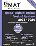 GMAT Official Guide Verbal Review 2023-2024, Focus Edition: Includes Book + Online Question Bank + Digital Flashcards + Mobile App