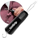 UniGrip 2 in 1 Button Hook and Zipper Pull. One Hand Button aid Dressing Assist Device. Adaptive aid Helps with Dressing oneself After arm Injury, Arthritis, Stroke, Parkinson's or Other Disability.