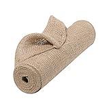 Natural Jute Fabric Burlap Ribbon - 12" x 10 Yards, Easter Decor Table Runner, Loose Weave Burlap, Hessian Fabric, Bridal Shower, Burlap Tree Wrap, Vintage Wedding Embellishments, Landscaping