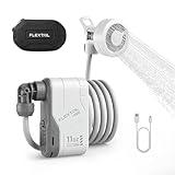 FLEXTAILGEAR MAX Shower Portable Shower for Camping, Rechargeable Outdoor Camping Shower, Portable Shower Pump with USB-C,Shower Pump for Hiking, Car wash, Pet Cleaning, Beach Vacations