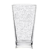 MATH EQUATIONS Engraved Pint Glass | Great Gift for Geeks, Nerds, Teachers and Students | Unique STEM and Mathematics Algebra Calculus Geometry Trigonometry Beer Decor