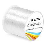 Paxcoo 0.8mm Elastic String, Stretchy Bracelet String Crystal String Bead Cord for Bracelet, Beading and Jewelry Making (120 m)