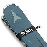 Sklon Ski Strap Fasteners - Rubber 2 Pack Carrier - Securely Transport Your Skis - Ski Accessories Great for Carrying Ski Gear - Men, Women and Kids