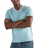 Lucky Brand mens Venice Burnout V-neck Tee T Shirt, Delphinium Blue, Medium US