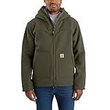 Carhartt Men's Big & Tall Super Dux Relaxed Fit Sherpa-Lined Active Jacket, Moss