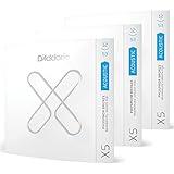 D'Addario Guitar Strings - XS Phosphor Bronze Coated Acoustic Guitar Strings - XSAPB1253-3P - Maximum Life with Smooth Feel & Exceptional Tone - For 6 String Guitars - 12-53 Light, 3-Pack