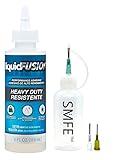 SMFE Squeeze Bottle with Various Sized Needle Tips for Aleene's Liquid Fusion Clear Urethane Adhesive, 4-Ounce Bundle