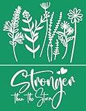 Wildflowers Silk Screen Stencils Self Adhesive Stronger Screen Printing Stencil Reusable Inspiration Mesh Stencils Spring Chalk Transfers for Chalk Paste Paint on Wood Signs, Fabric,DIY Garden Decor