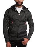 CANADA WEATHER GEAR Men's Sweater Fleece Hoodie - Warm Fleece Zip Up Hoodie Sweatshirt for Men with Sherpa Lining (M-XXL), Size XX-Large, Black