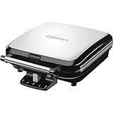 Cuisinart 4-Slice Belgian Waffle Maker, Stainless Steel/Black, WAF-150P1