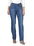 Wrangler womens High Rise True Straight Fit Jeans, Hudson, 16-32 US