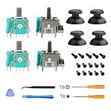 4PCS Analog Thumbstick Joystick Replacement for Xbox One/Series S/X, Stick Drift Repair Kit with Screws, T6 T8 Screwdrivers for Xbox Controller Rebuild, Accessories Parts