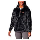 Columbia Women's Fire Side Faux Sherpa 1/4 Zip, Shark, Small