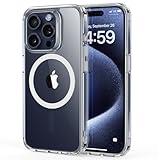 ESR for iPhone 15 Pro Case, Compatible with MagSafe, Military-Grade Protection, Yellowing Resistant, Scratch-Resistant Back, Magnetic Phone Case for iPhone 15 Pro, Classic Series, Clear