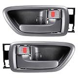 Interior Door Handle Front Rear Left Driver Right Passenger for Toyota Sequoia 2001-2007, Toyota Tundra (Crew Cab Only) 2004-2006, Toyota Avalon 2000-2004, Replace OE 692050C030B1, 692060C030B1, Gray