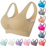 Daily Deals Womens Clothing Sports Bras for Women High Support Full Coverage Anti Sagging Bra Plus Size Wireless Comfort Yoga Gym Lift up Air Bra Bras for Women Sleeping