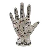 Oak Tree Temerity Jones Porcelain Crackle Phrenology Palmistry Hand Map of The Hand