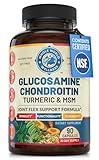 Advanced Joint Support Supplement with Glucosamine Chondroitin MSM Turmeric Boswelia. Supports Inflammatory Response, Discomfort Relief for Knees Hands Back & Joints. NSF Certified, USA Made. 90 Count