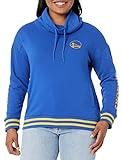 Ultra Game NBA Official Women's Super Soft Pullover Hoodie Funnel Sweatshirt, Golden State Warriors, Team Color, Small
