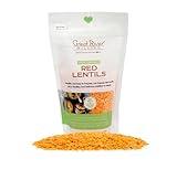 Great River Milling Organic Red Lentils | Plant Based Protein | Gluten Free | Kosher | Vegan | Organic Fiber | Organic Protein | Heart Healthy Certified by American Heart Association, 1Lb. (Pack of 4)