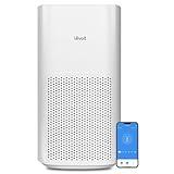 LEVOIT Air Purifiers for Home Large Room Up to 3175 Sq. Ft with Smart WiFi, PM2.5 Monitor, HEPA Sleep Mode, 3-in-1 Filter for Smoke, Pet Allergies, Dust and Odor, Alexa Control, Core 600S-P, White