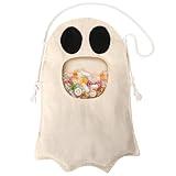 Halloween Trick or Treat Tote Bags for Kids, Halloween Reusable Ghost Candy Bag, Halloween Buckets and Baskets for Trick or Treating, Bolsitas Para Dulces De Halloween, Cute Halloween Costume