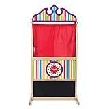 Melissa & Doug Deluxe Puppet Theater - Sturdy Wooden Construction - Puppet Show Theater For Kids