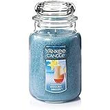 Yankee Candle Bahama Breeze Scented, Classic 22oz Large Jar Single Wick Candle, Over 110 Hours of Burn Time, Perfect for Tropical Beach-Themed Setting, Perfect for Gifting