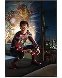 Tom Holland 8 Inch x 10 Inch photograph Avengers: Endgame Spider Man: Homecoming Spider Man: Far from Home Squatting in from on Ironman Poster kn